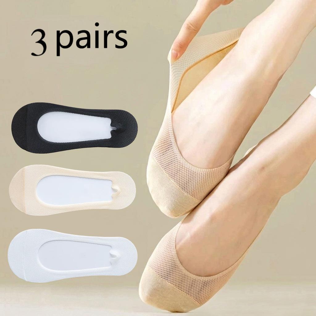 Invisibility Sock Loafer - 3 paar, onzichtbare sokken voor dames,