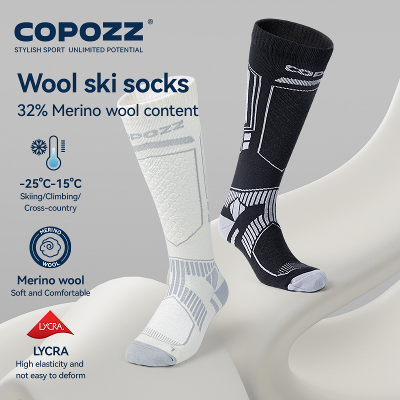 Knee High Sock Women - COPOZZ Nieuwe Winter Skisokken Mannen Vrouwen