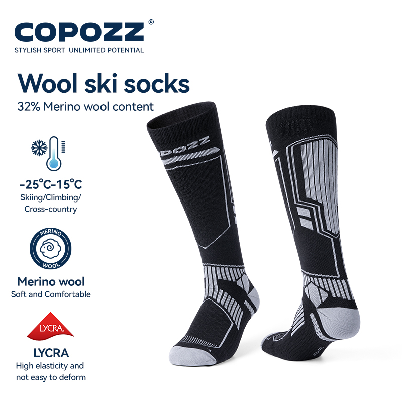 Thermal Sock Winter - COPOZZ Merinowol Winter Skisokken Mannen Vrouwen