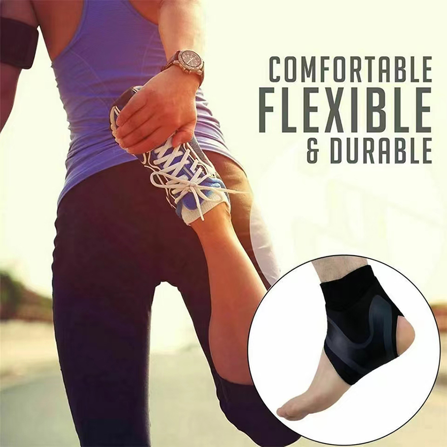 Ankle Brace Sock - Ademende enkelbrace, compressieondersteunende hoes, beschermende wikkel,