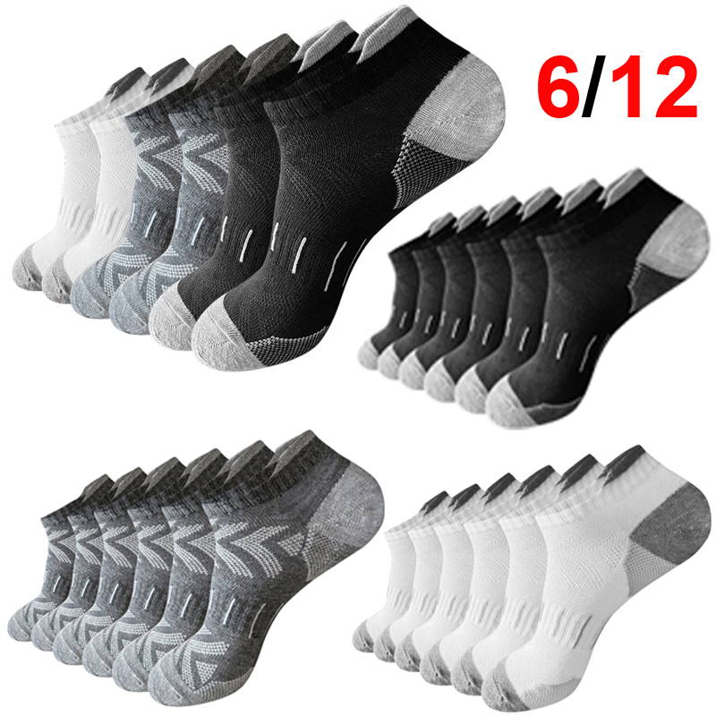 Athletic Sock Cushion - Heren Edgy Arrow Pattern Enkelsokken 6/12