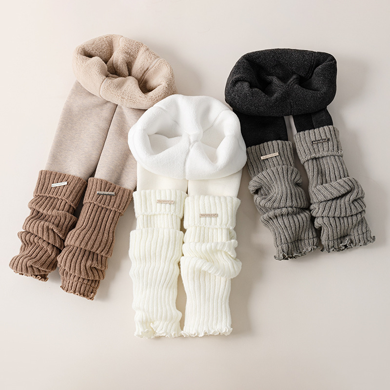 Boot Sock Slouchy - Kinderen Thermische Verdikte Legging Meisjes Gebreide