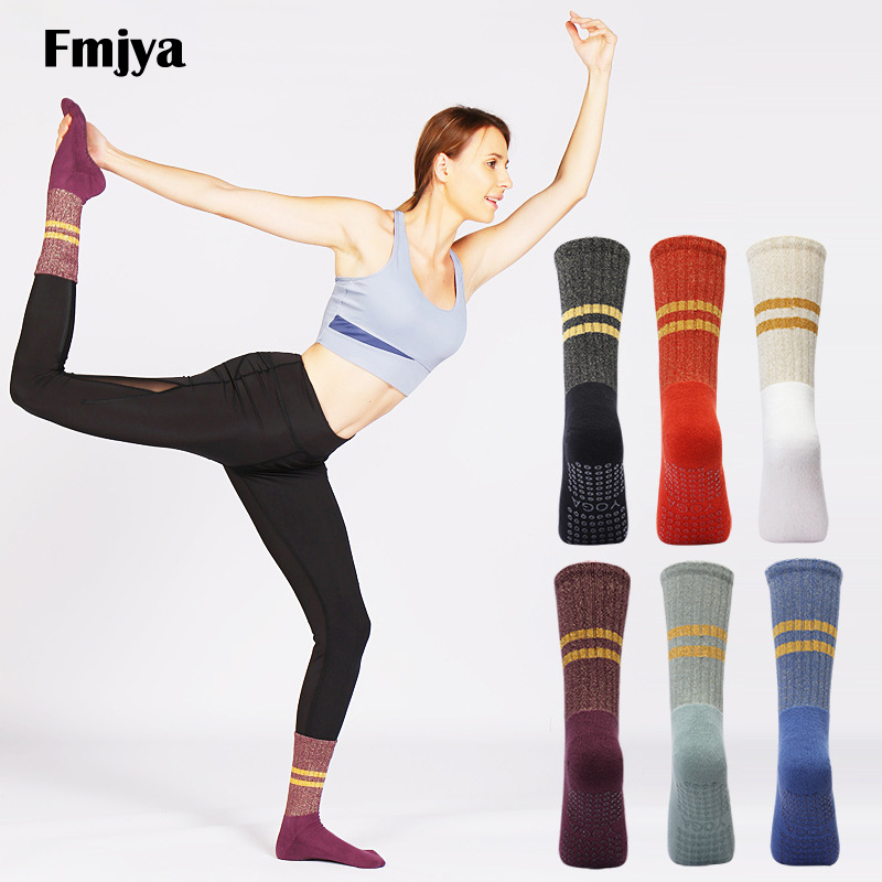 Grip Sock Yoga - Yogasokken met handvatten Antislip Middenkuit Gouden