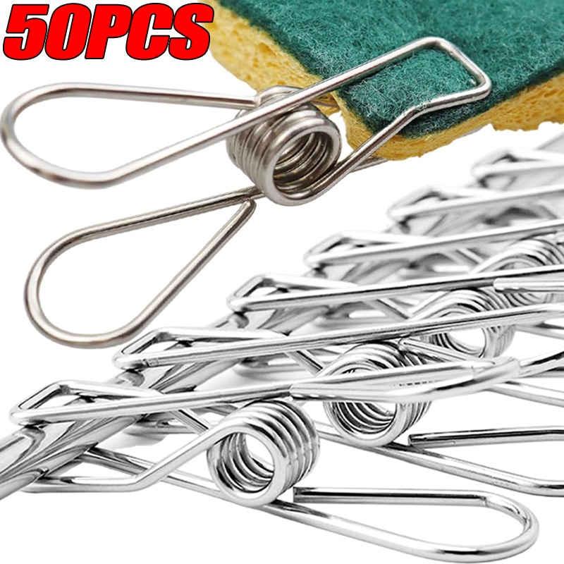 Sock Organizer Tray - 10/50PCS Rvs Clips Multifunctionele Wasgoed Wasknijpers