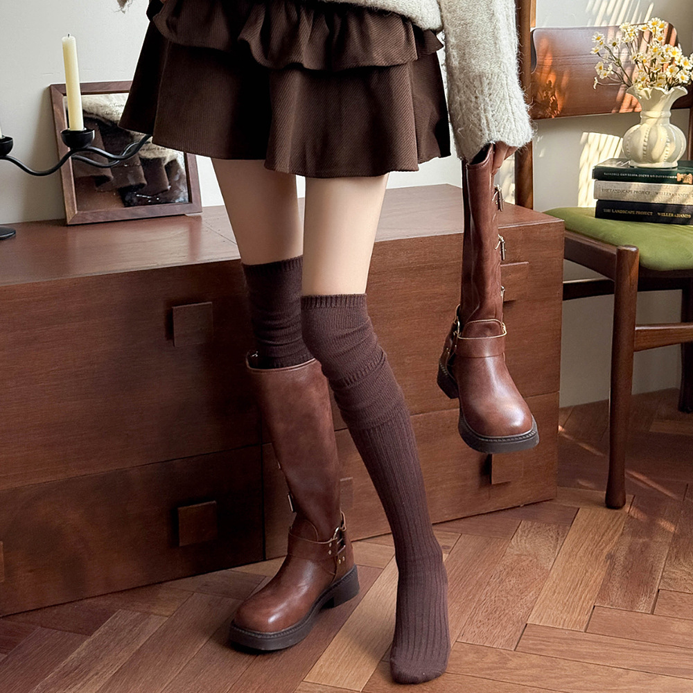 Boot Sock Slouchy - Warme extra lange over-de-knie sokken voor