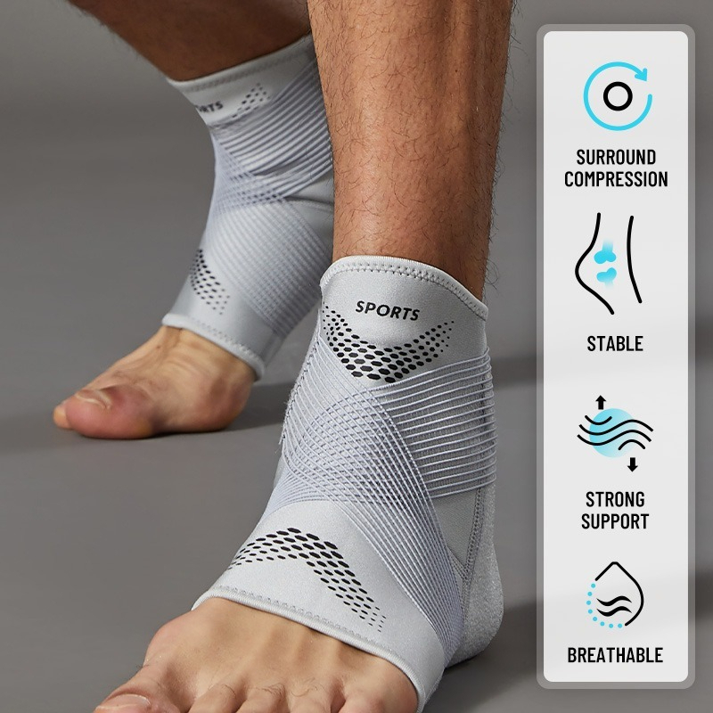 Ankle Brace Sock - 1pc verstelbare teenloze enkelbrace, hoge elastische