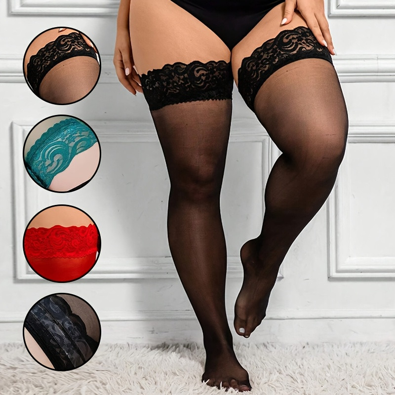 Thigh High Sock Stay Up - Plus Size Dames Dijhoge Kousen Ultra
