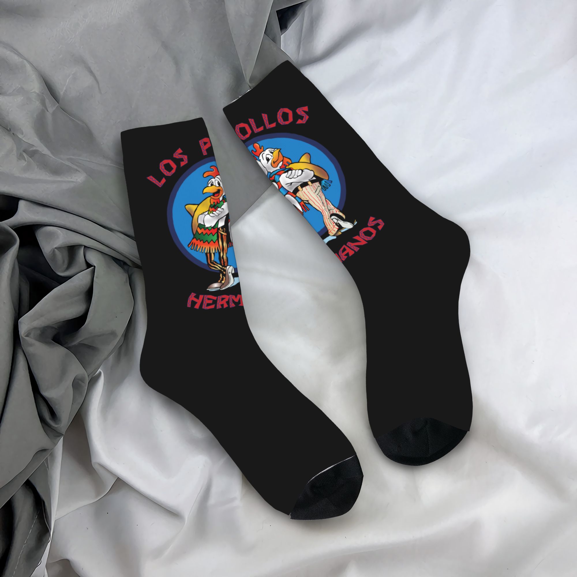 Dress Sock Men - Aangepaste grappige Los Pollos Hermanos-kledingsokken Heren