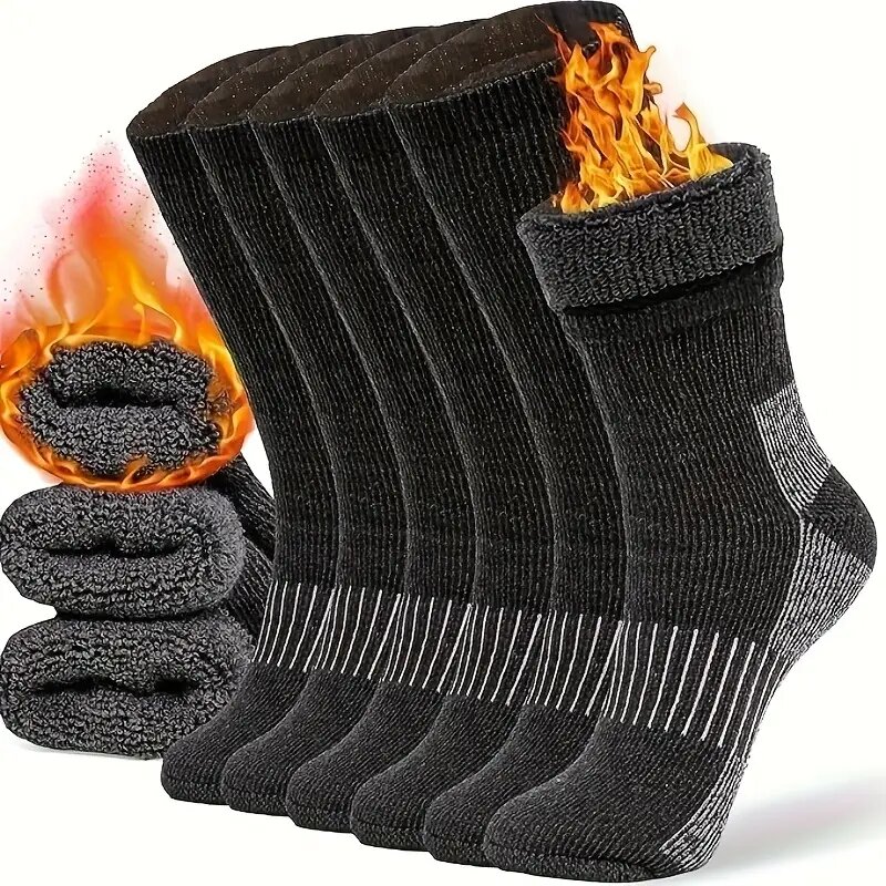 Wool Hiking Sock - Merino wandelsokken, warme crew-sokken voor winterlaarzen,