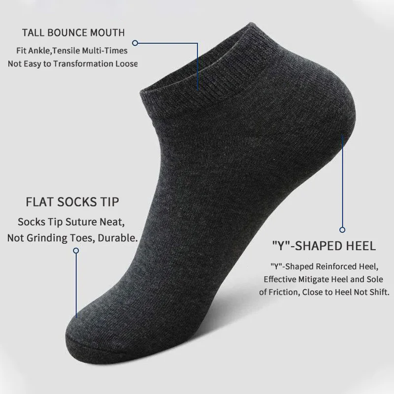 5 paar unisex casual effen kle - Ankle Sock Low Cut recensie en prijs