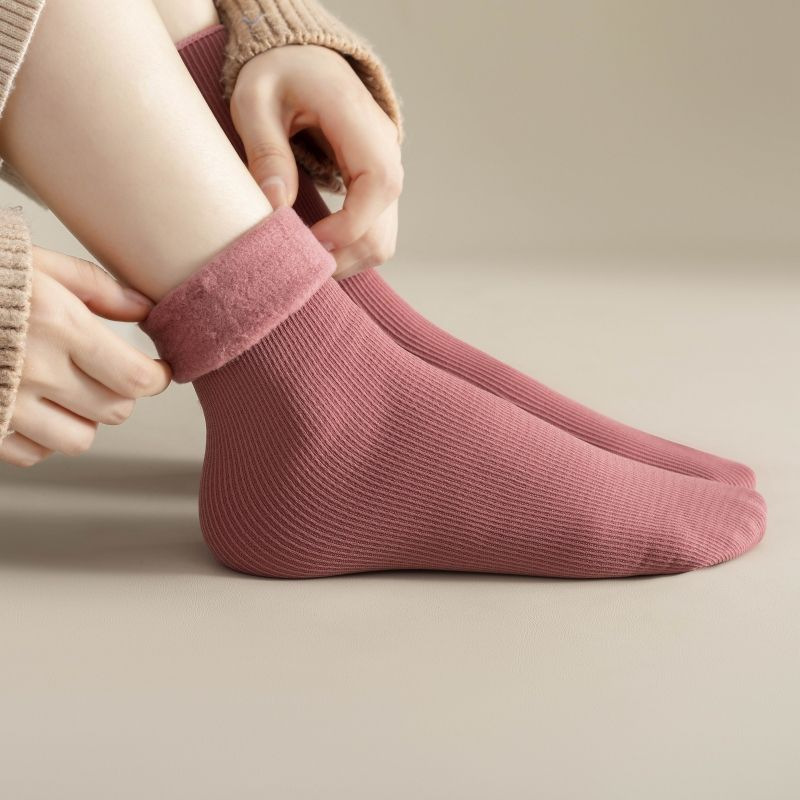 1-4Pairs Warme Fleece Gevoerde - Boot Sock Slouchy recensie en prijs