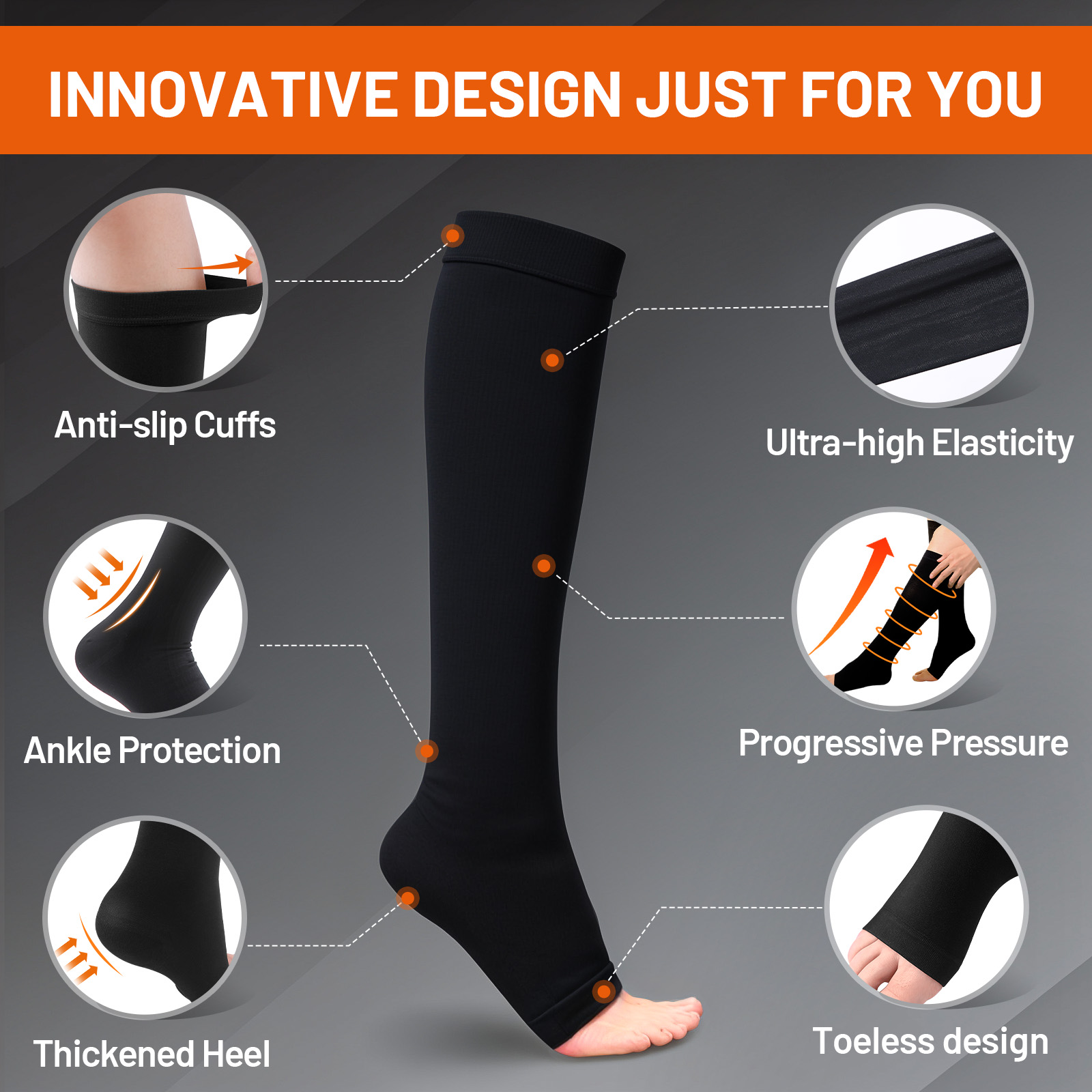 Cofoe Compressie Sokken S-XXL  - Compression Sock Medical recensie en prijs