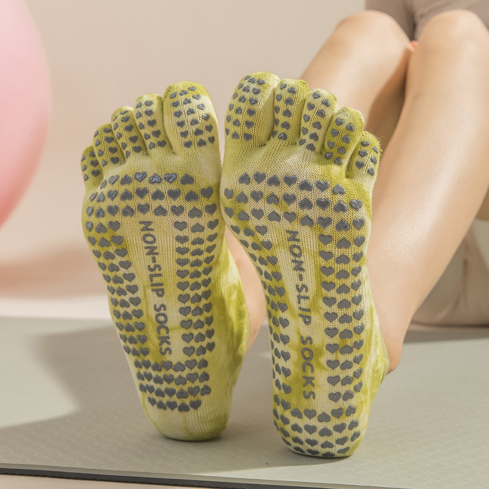 Tie-Dye damessokken met vijf v - Toe Sock Split recensie en prijs