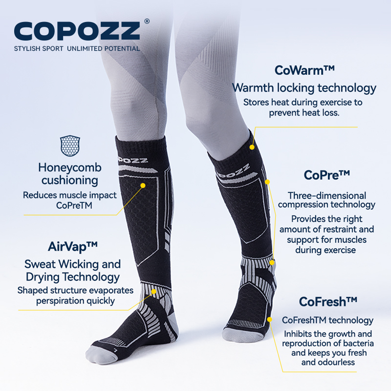 COPOZZ Nieuwe Winter Skisokken - Knee High Sock Women recensie en prijs