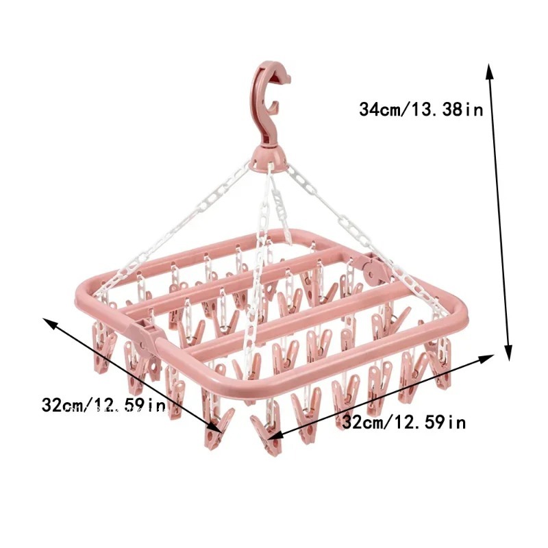 32 Clips Opvouwbare Wasdroger  - Sock Organizer Tray recensie en prijs