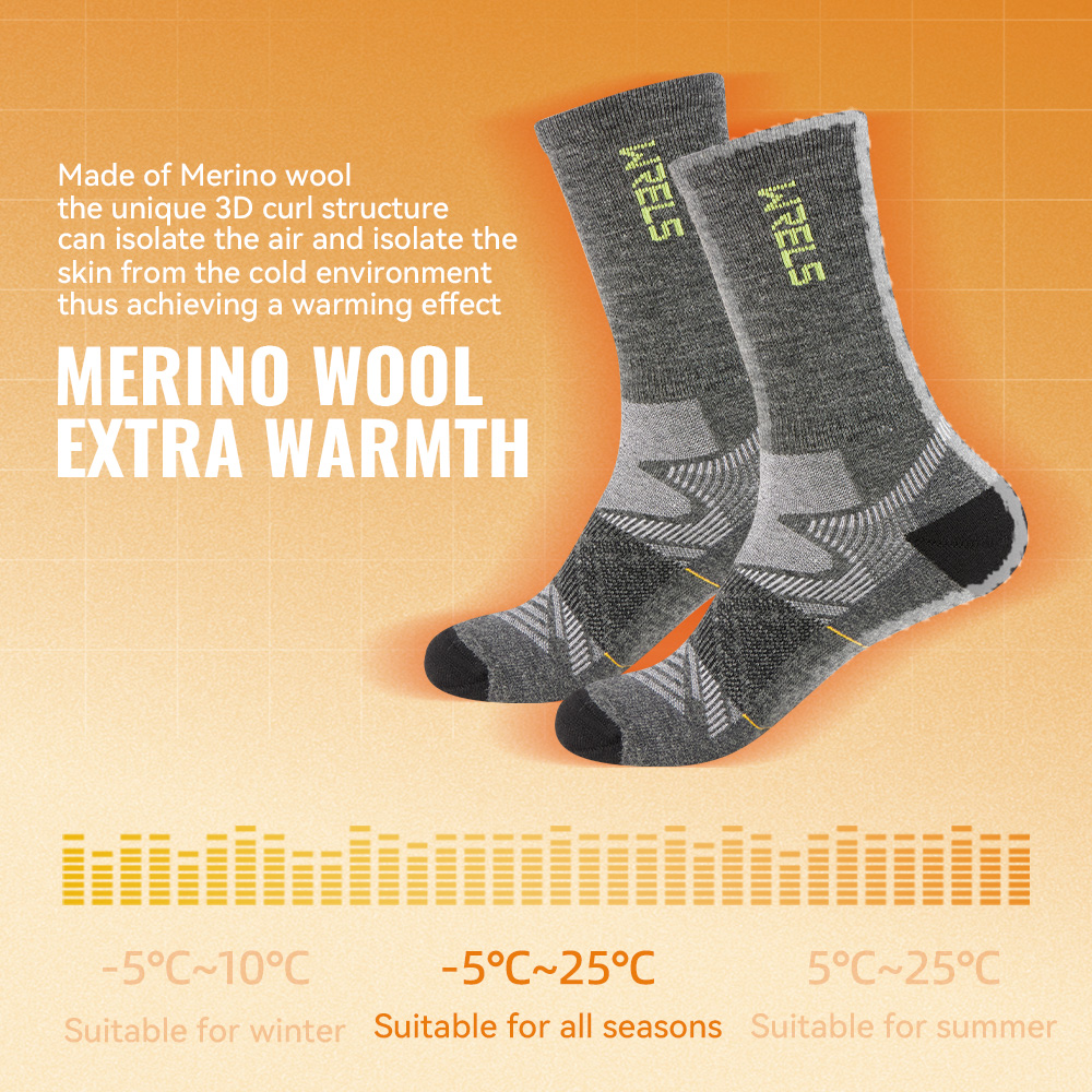 WRELS 1/2/3 paar merinowol wan - Wool Hiking Sock recensie en prijs