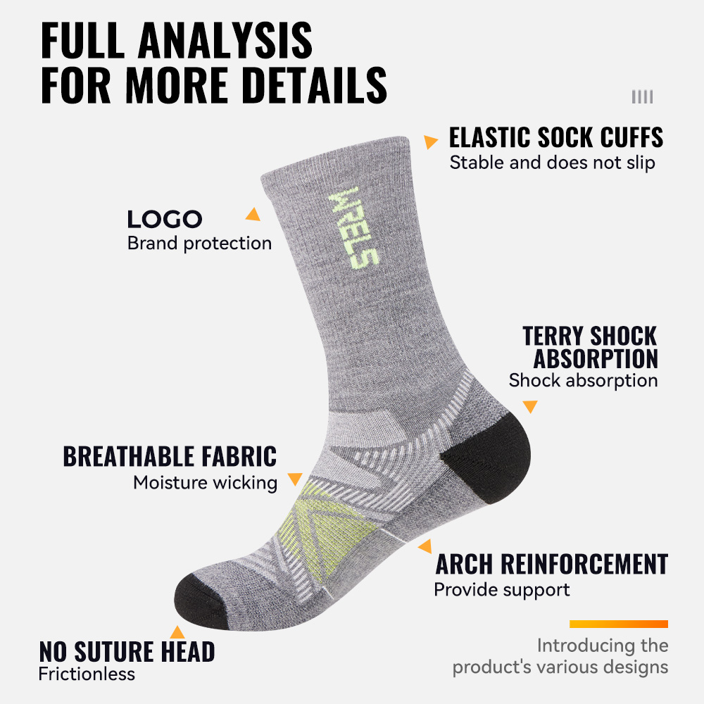 WRELS 1/2/3 paar merinowol wan - Wool Hiking Sock recensie en prijs