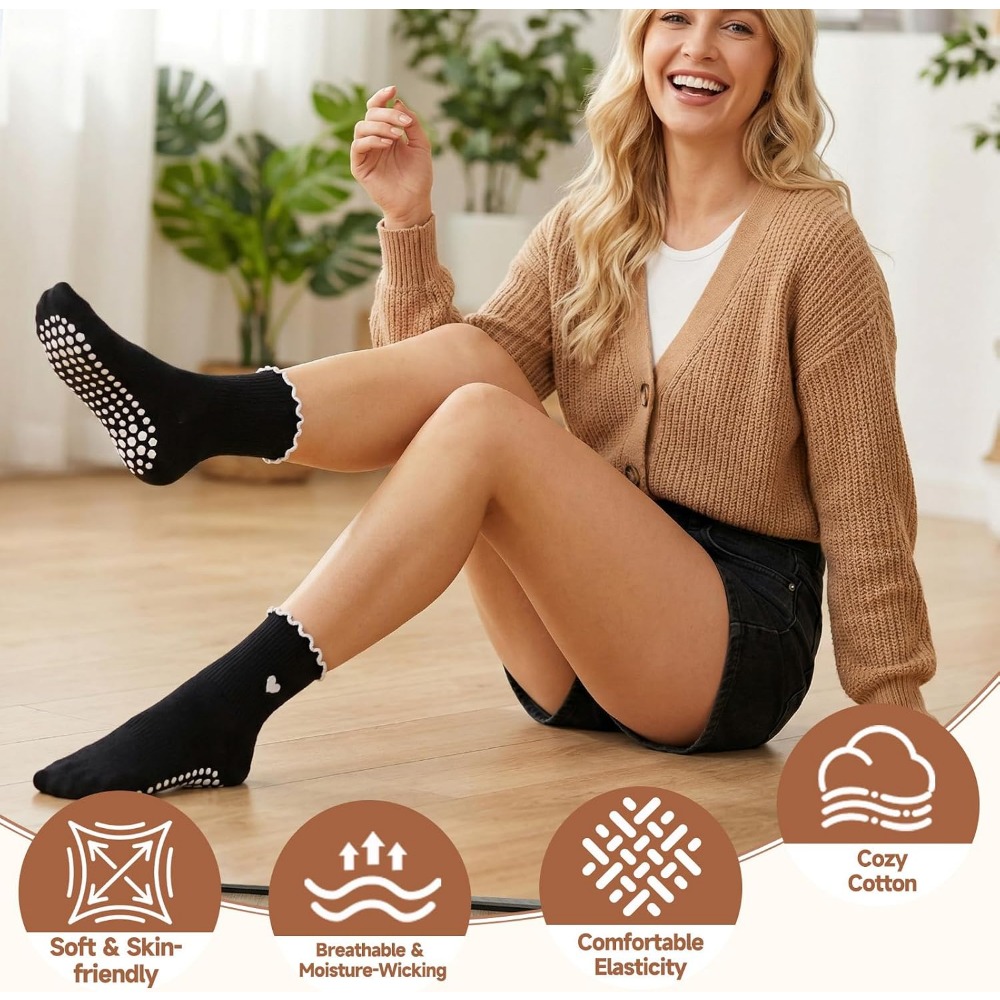 Stijlvolle yogasocken met anti - Grip Sock Yoga recensie en prijs
