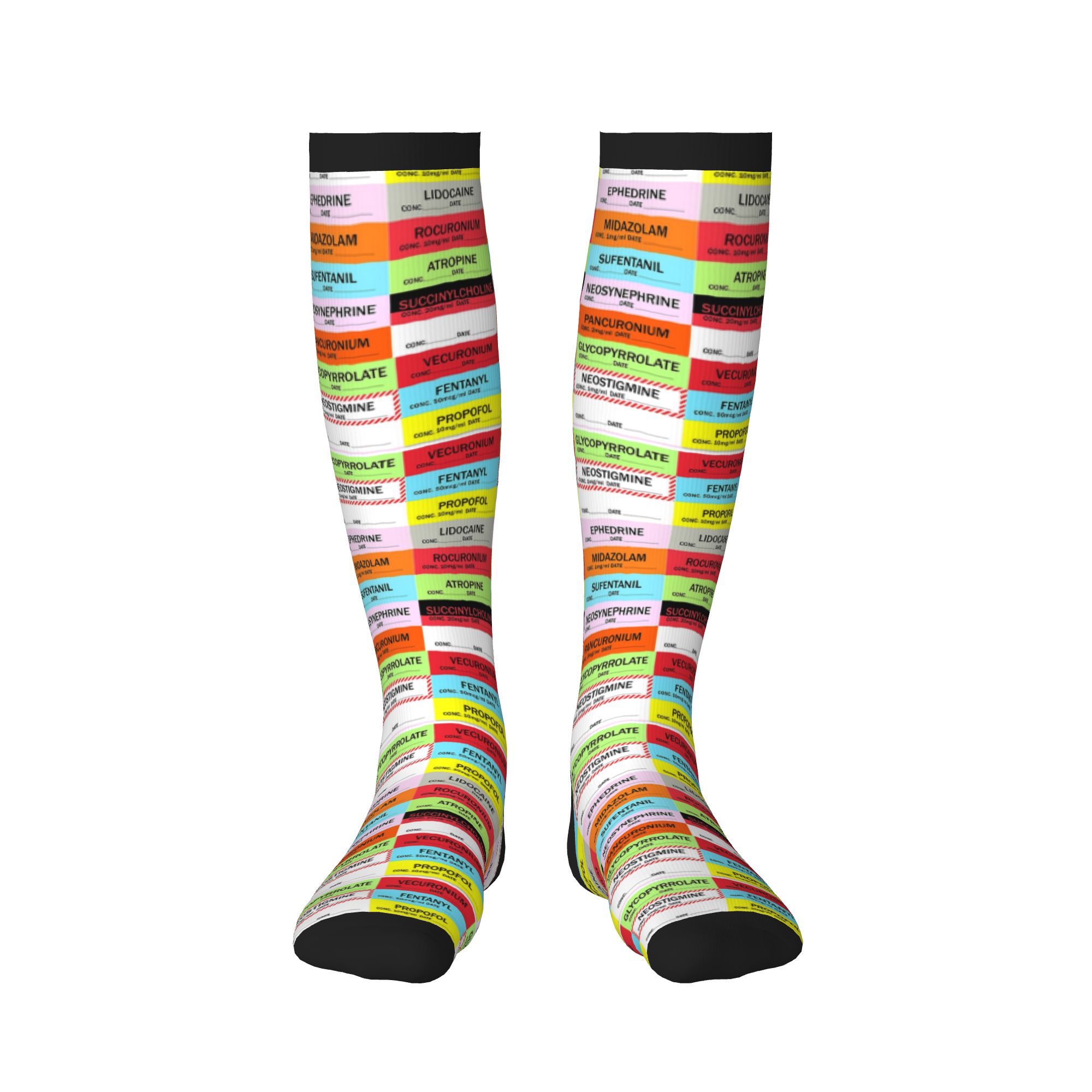 Nieuwigheid bedrukte anesthesi - Compression Sock Medical recensie en prijs