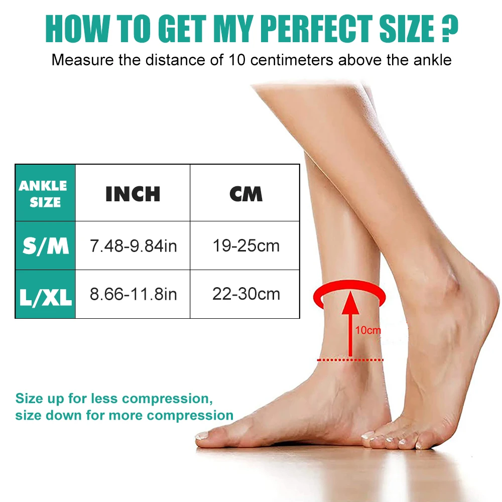 1 paar Plantar Fasciitis Sokke - Ankle Brace Sock recensie en prijs