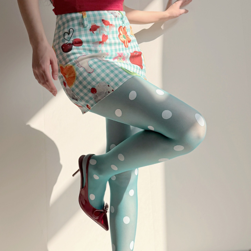 Retro Polka Dot Sheer Panty's  - Tights Pantyhose Sheer recensie en prijs