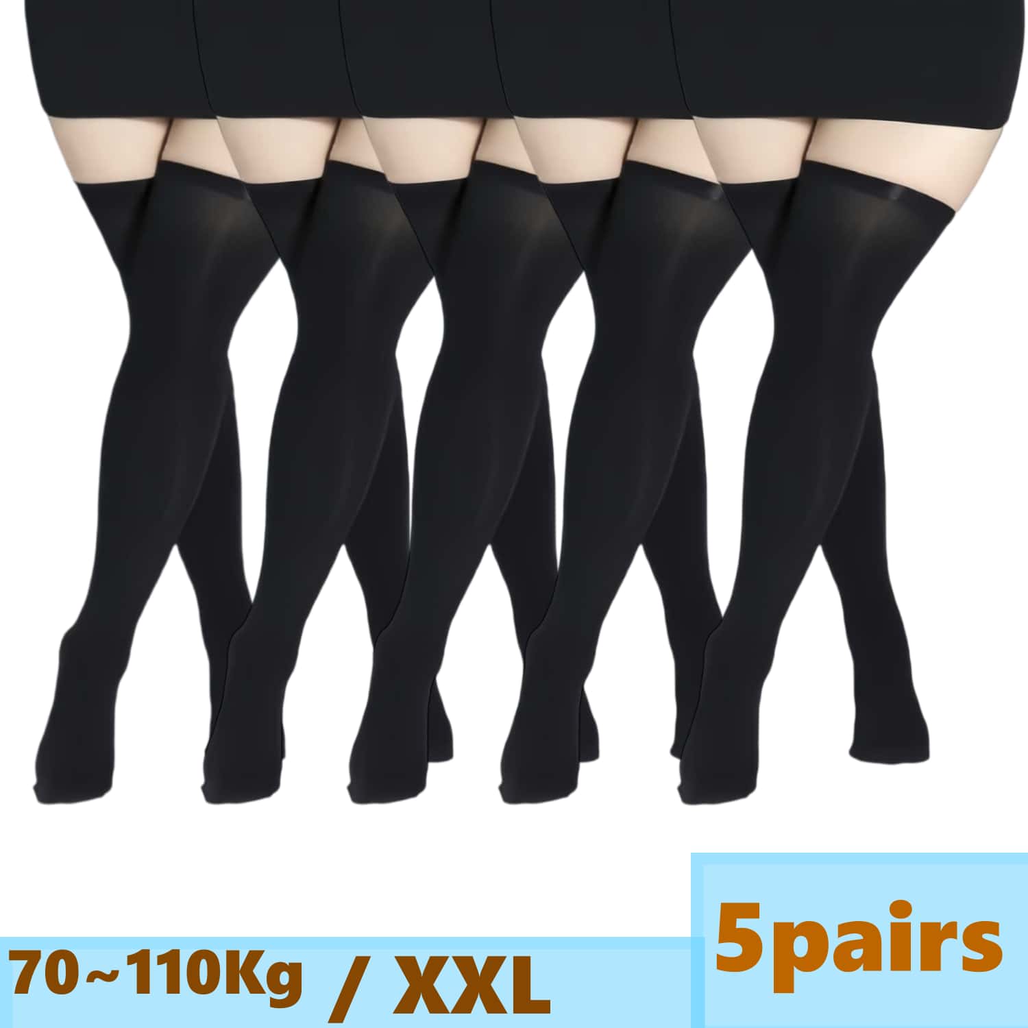 Plus size kanten kousen voor d - Thigh High Sock Stay Up recensie en prijs