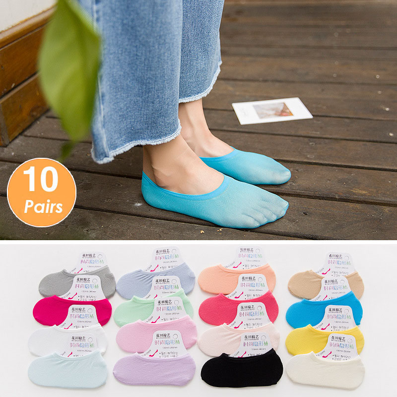 5 Pairs 10 Stuks Vrouwen Sokke - Invisibility Sock Loafer recensie en prijs